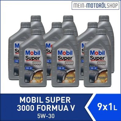 Mobil Super 3000 Formula V 5W-30 9x1 Liter