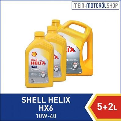 Shell Helix HX6 10W-40 5 + 2 Liter