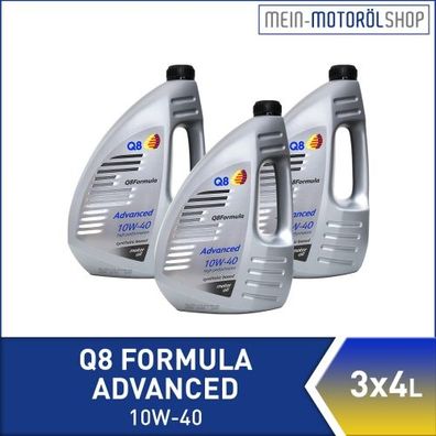 Q8 Formula Advanced 10W-40 3x4 Liter