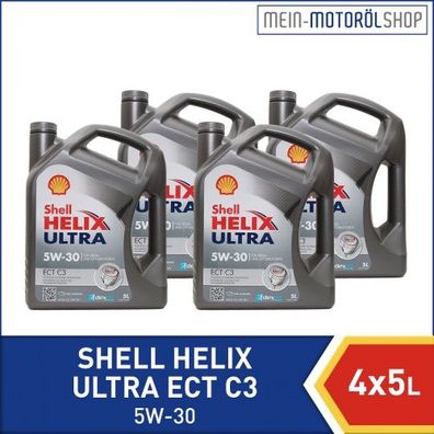 Shell Helix Ultra ECT C3 5W-30 4x5 Liter