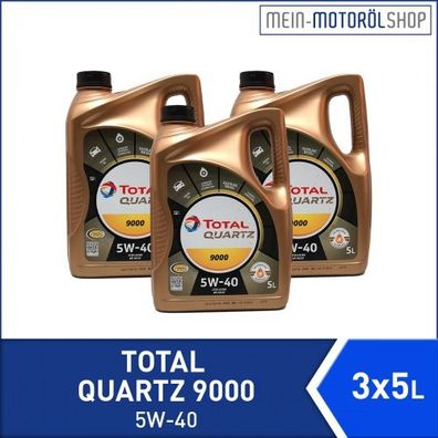 Total Quartz 9000 5W-40 3x5 Liter