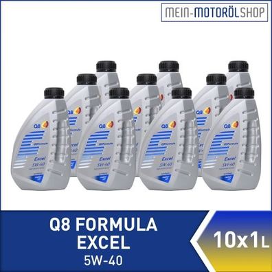 Q8 Formula Excel 5W-40 10x1 Liter