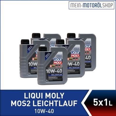 Liqui Moly MoS2 Leichtlauf 10W-40 5x1 Liter