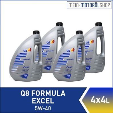 Q8 Formula Excel 5W-40 4x4 Liter