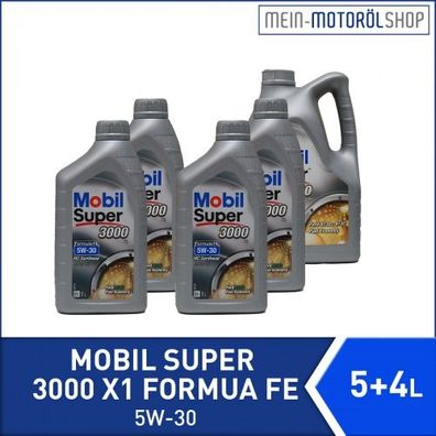 Mobil Super 3000 X1 Formula FE 5W-30 5 + 4 Liter