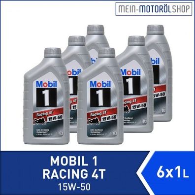 Mobil 1 Racing 4T 15W-50 6x1 Liter