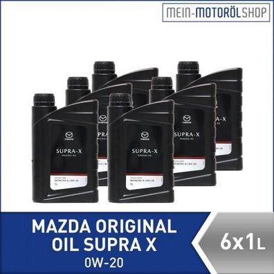 Mazda Original Oil SUPRA X 0W-20 6x1 Liter