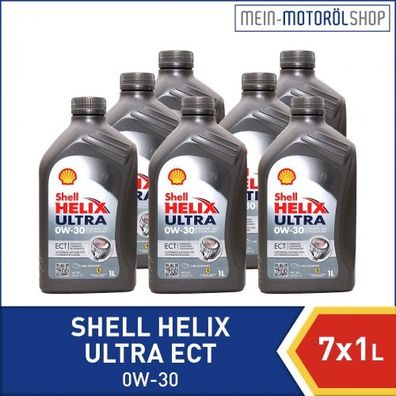 Shell Helix Ultra ECT 0W-30 7x1 Liter