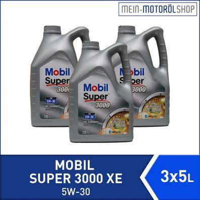 Mobil Super 3000 XE 5W-30 3x5 Liter