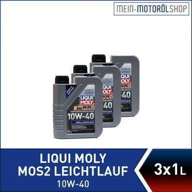 Liqui Moly MoS2 Leichtlauf 10W-40 3x1 Liter