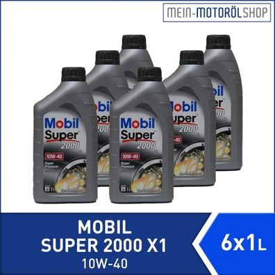 Mobil Super 2000 X1 10W-40 6x1 Liter