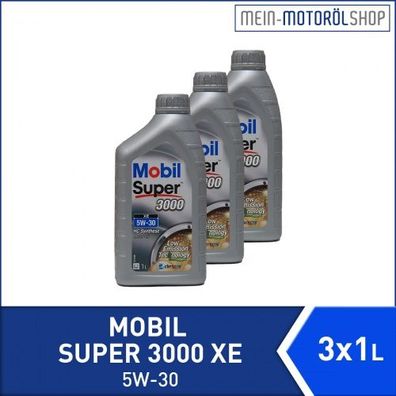 Mobil Super 3000 XE 5W-30 3x1 Liter