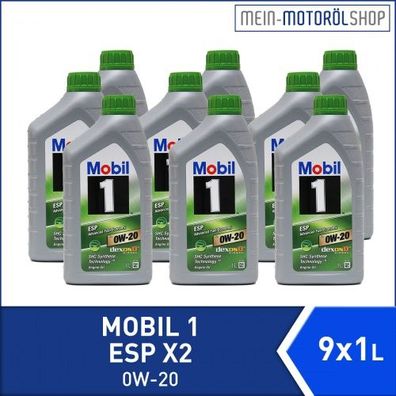 Mobil 1 ESP X2 0W-20 9x1 Liter