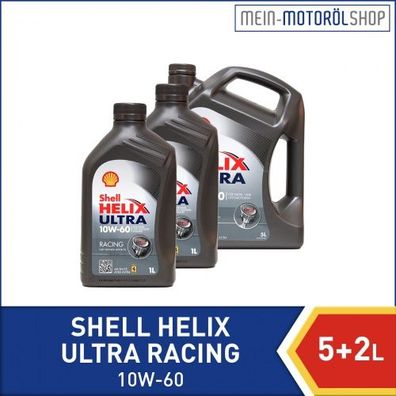 Shell Helix Ultra Racing 10W-60 5 + 2 Liter
