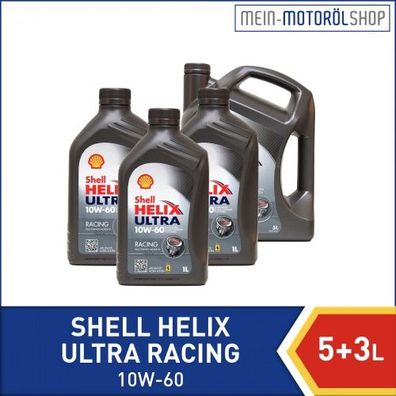 Shell Helix Ultra Racing 10W-60 5 + 3 Liter