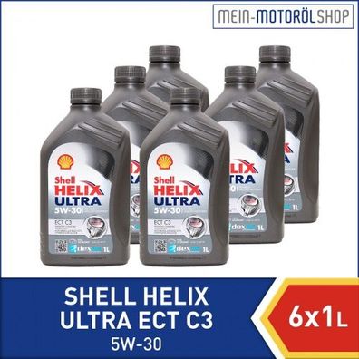 Shell Helix Ultra ECT C3 5W-30 6x1 Liter