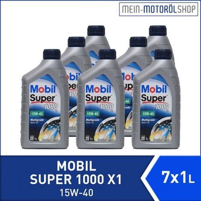 Mobil Super 1000 X1 15W-40 7x1 Liter