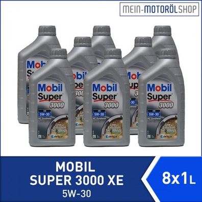 Mobil Super 3000 XE 5W-30 8x1 Liter