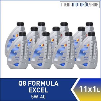Q8 Formula Excel 5W-40 11x1 Liter