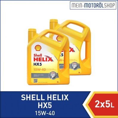 Shell Helix HX5 15W-40 2x5 Liter