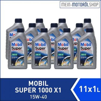 Mobil Super 1000 X1 15W-40 11x1 Liter