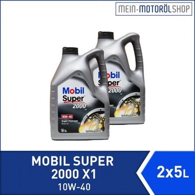 Mobil Super 2000 X1 10W-40 2x5 Liter