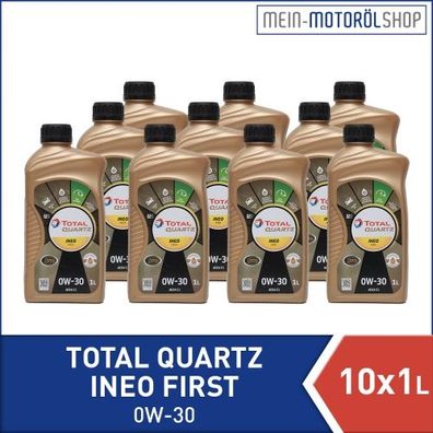 Total Quartz Ineo First 0W-30 10x1 Liter