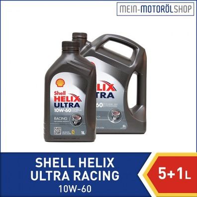 Shell Helix Ultra Racing 10W-60 5 + 1 Liter