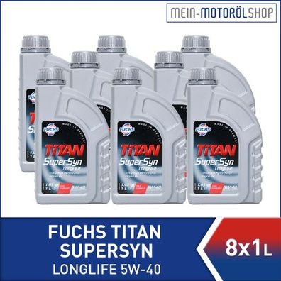 Fuchs Titan Supersyn Longlife 5W-40 8x1 Liter