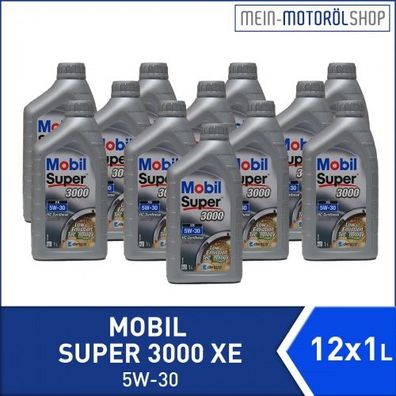 Mobil Super 3000 XE 5W-30 12x1 Liter