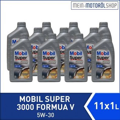 Mobil Super 3000 Formula V 5W-30 11x1 Liter