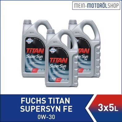 Fuchs Titan Supersyn FE 0W-30 3x5 Liter