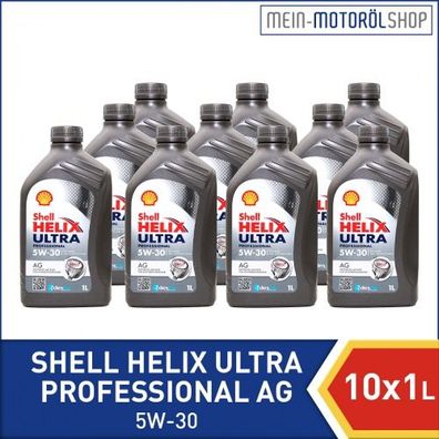 Shell Helix Ultra Professional AG 5W-30 10x1 Liter