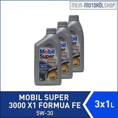 Mobil Super 3000 X1 Formula FE 5W-30 3x1 Liter