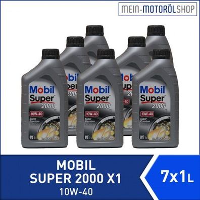 Mobil Super 2000 X1 10W-40 7x1 Liter