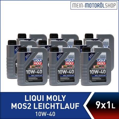 Liqui Moly MoS2 Leichtlauf 10W-40 9x1 Liter