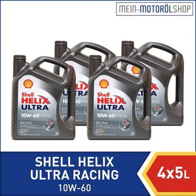 Shell Helix Ultra Racing 10W-60 4x5 Liter