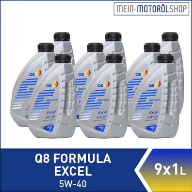 Q8 Formula Excel 5W-40 9x1 Liter