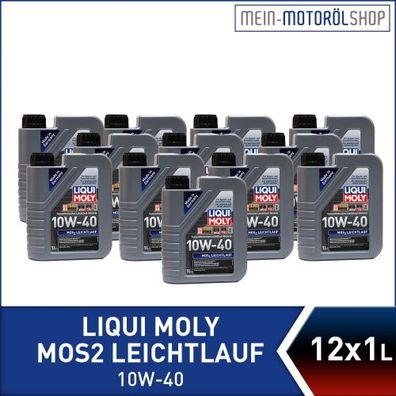 Liqui Moly MoS2 Leichtlauf 10W-40 12x1 Liter