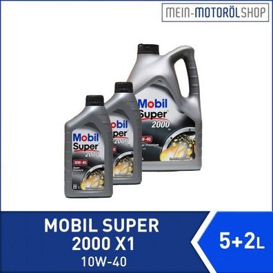 Mobil Super 2000 X1 10W-40 5 + 2 Liter