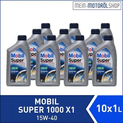 Mobil Super 1000 X1 15W-40 10x1 Liter