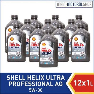 Shell Helix Ultra Professional AG 5W-30 12x1 Liter