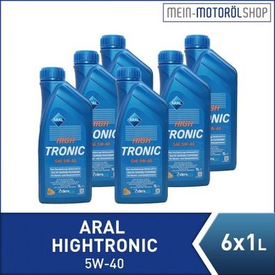 Aral HighTronic 5W-40 6x1 Liter