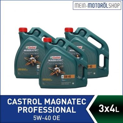 Castrol Magnatec Professional 5W-40 OE 3x4 Liter