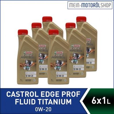 Castrol Edge Professional Fluid Titanium V 0W-20 6x1 Liter