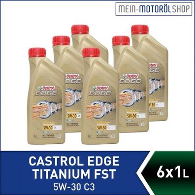 Castrol Edge Fluid Titanium 5W-30 C3 6x1 Liter