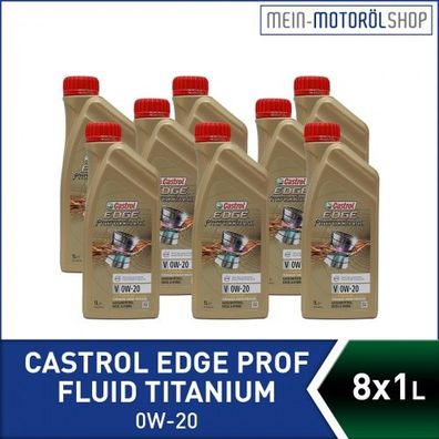 Castrol Edge Professional Fluid Titanium V 0W-20 8x1 Liter