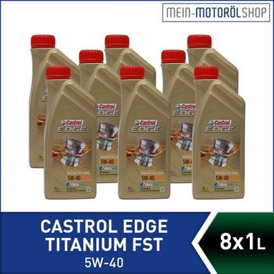 Castrol Edge Fluid Titanium 5W-40 8x1 Liter