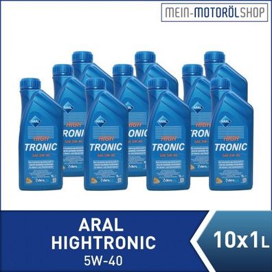 Aral HighTronic 5W-40 10x1 Liter