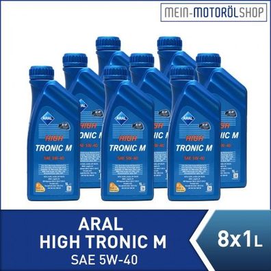 Aral HighTronic M 5W-40 8x1 Liter
